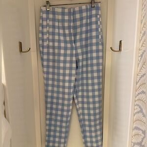 ZARA High Waisted Gingham Pants